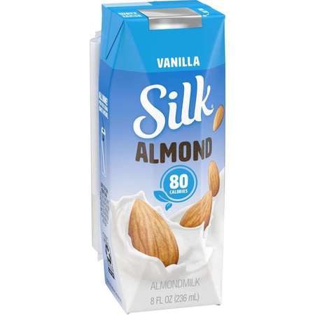 SILK Silk Aseptic Vanilla Almond Milk 8 oz., PK18 136461